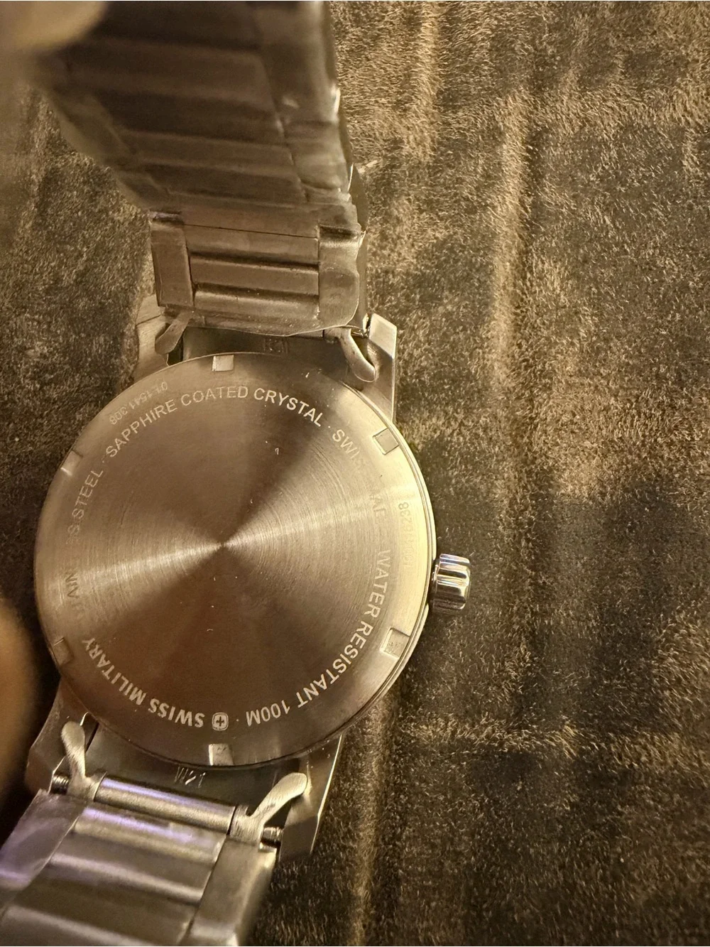 Men's Silver Stainless Steel Cream Dial Watch